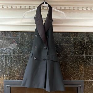 Zara Backless Tuxedo Dress